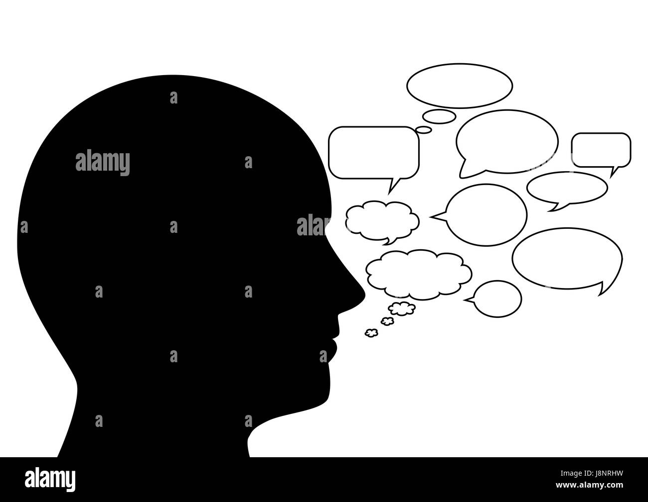 Talking head icon hires stock photography and images Alamy