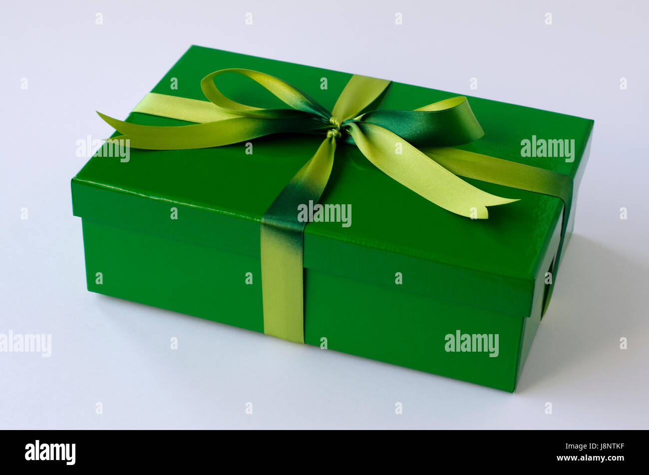 gift wrapped in green Stock Photo Alamy