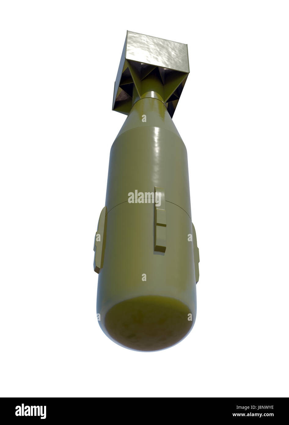 Atomic bomb The Little Boy dropped on Hiroshima on August 6, 1945. 3D