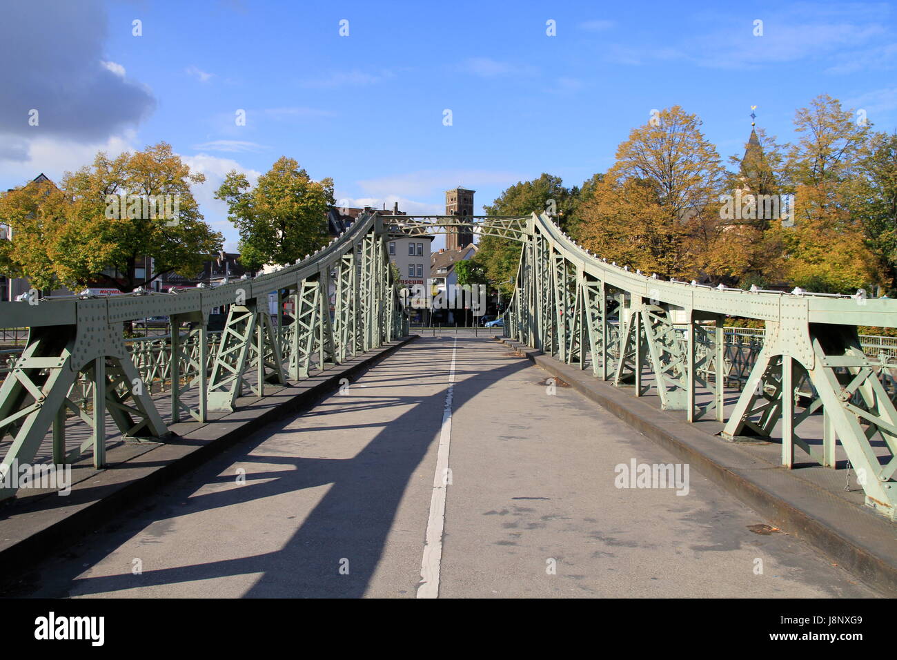 bridge on the malakoff tower in cologne Stock Photo