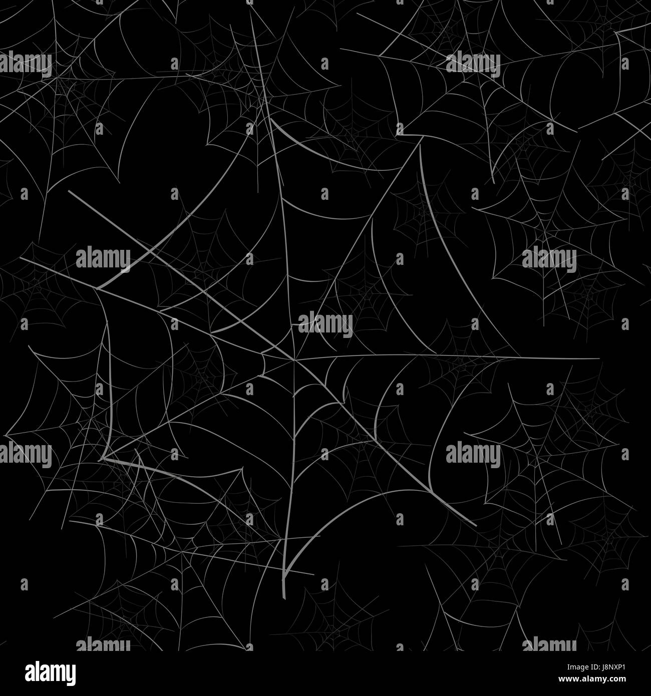 Spider Web Seamless Pattern Stock Vector