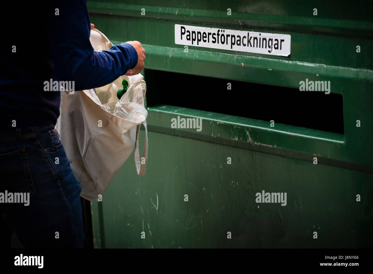 Person Throwing Away Garbage High Resolution Stock Photography and