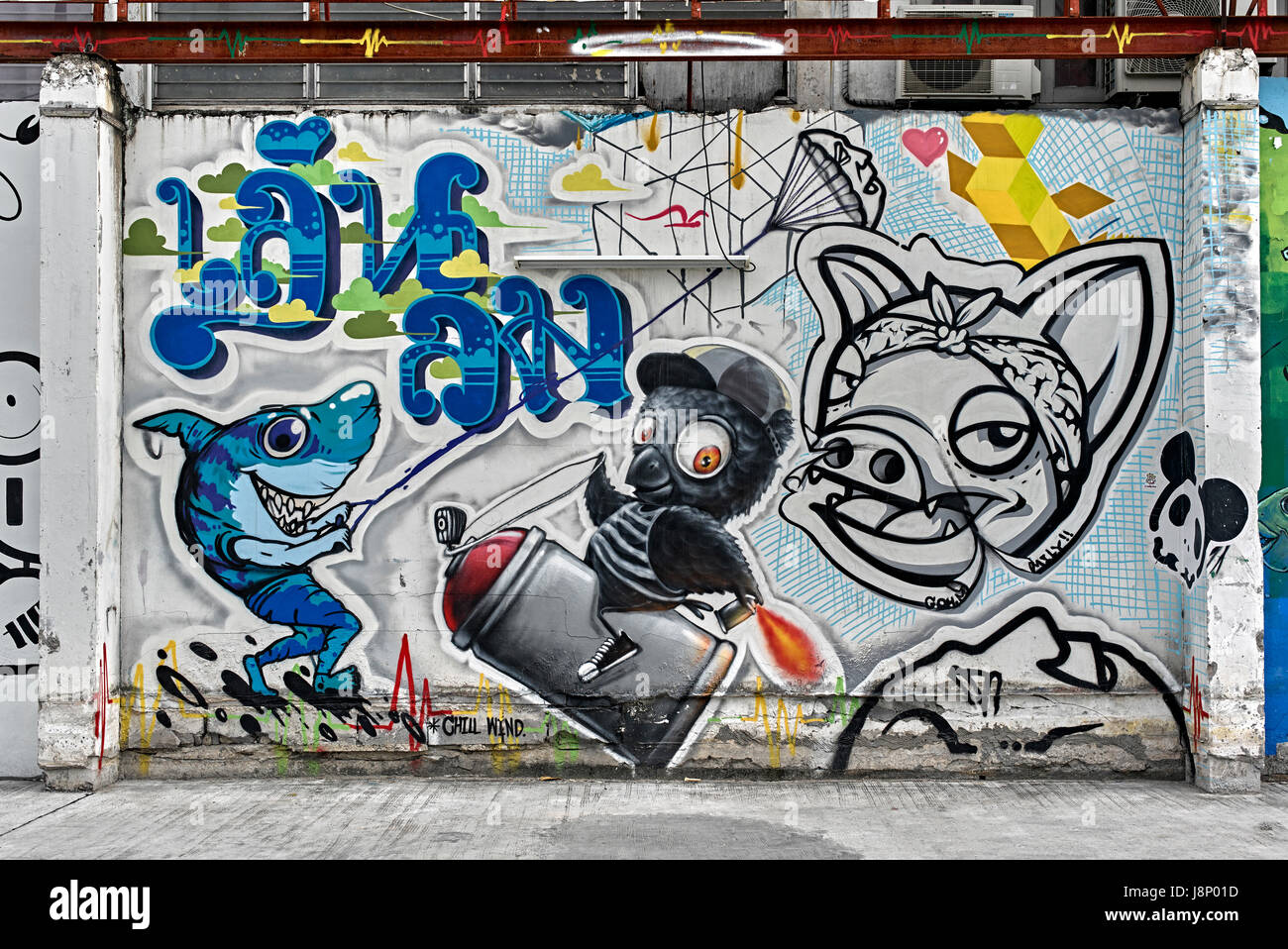 Thai graffiti hires stock photography and images Alamy