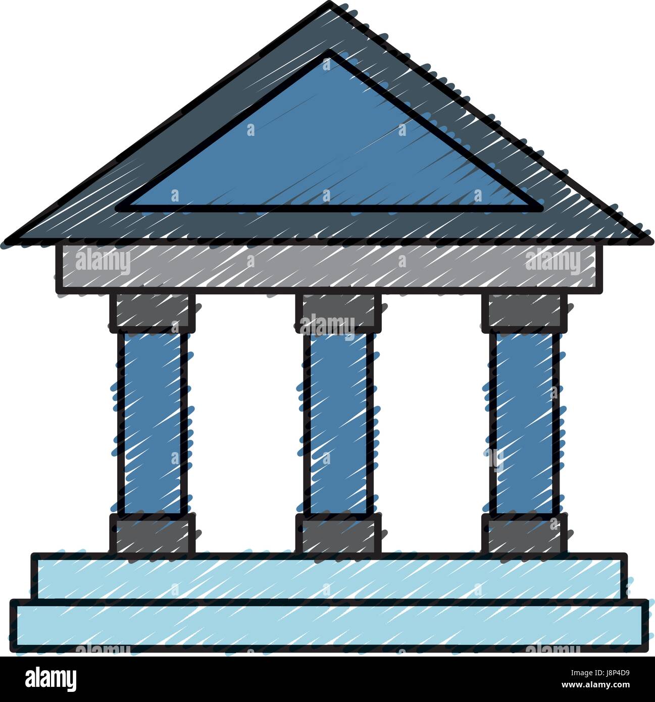 bank building icon Stock Vector Image & Art - Alamy