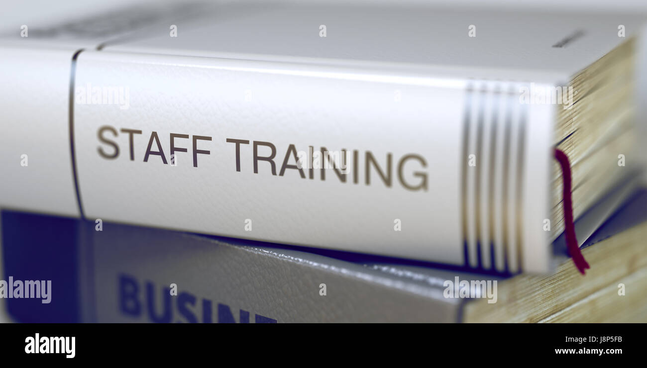 Staff Training Concept. Book Title. 3D Stock Photo Alamy