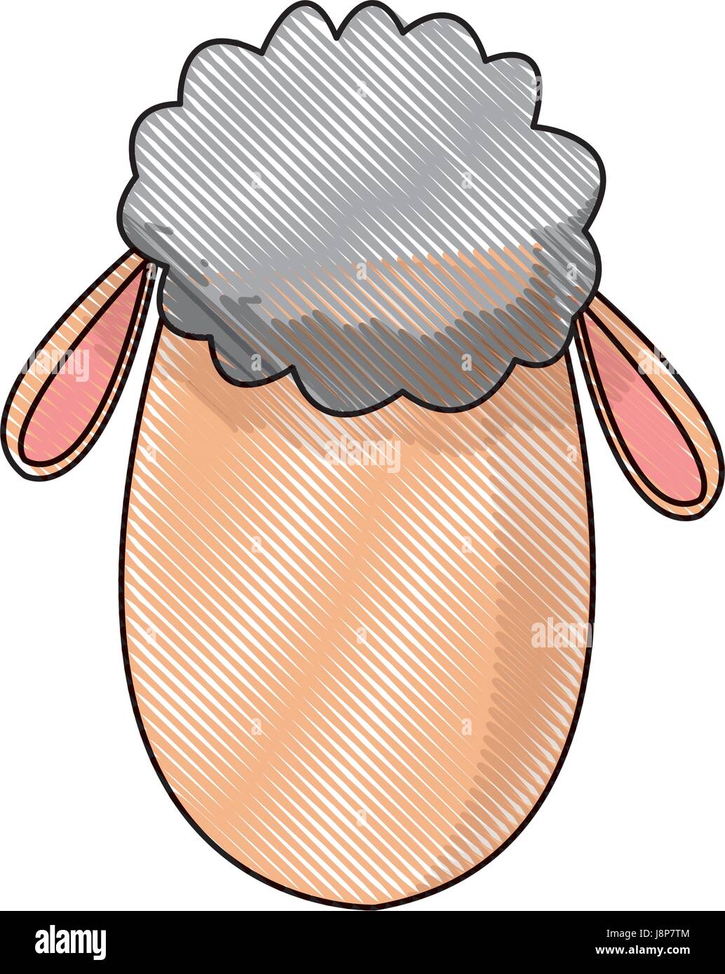 cute sheep manger character image Stock Vector Image & Art - Alamy