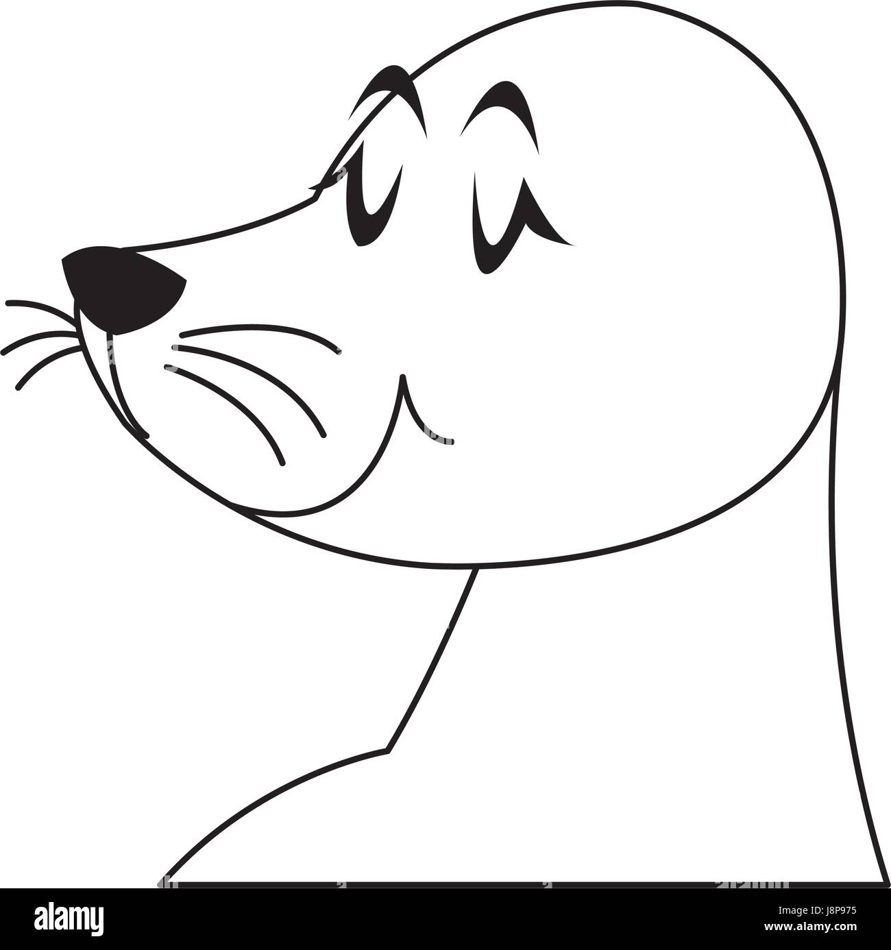 seal animal circus carnival show image Stock Vector Image & Art Alamy