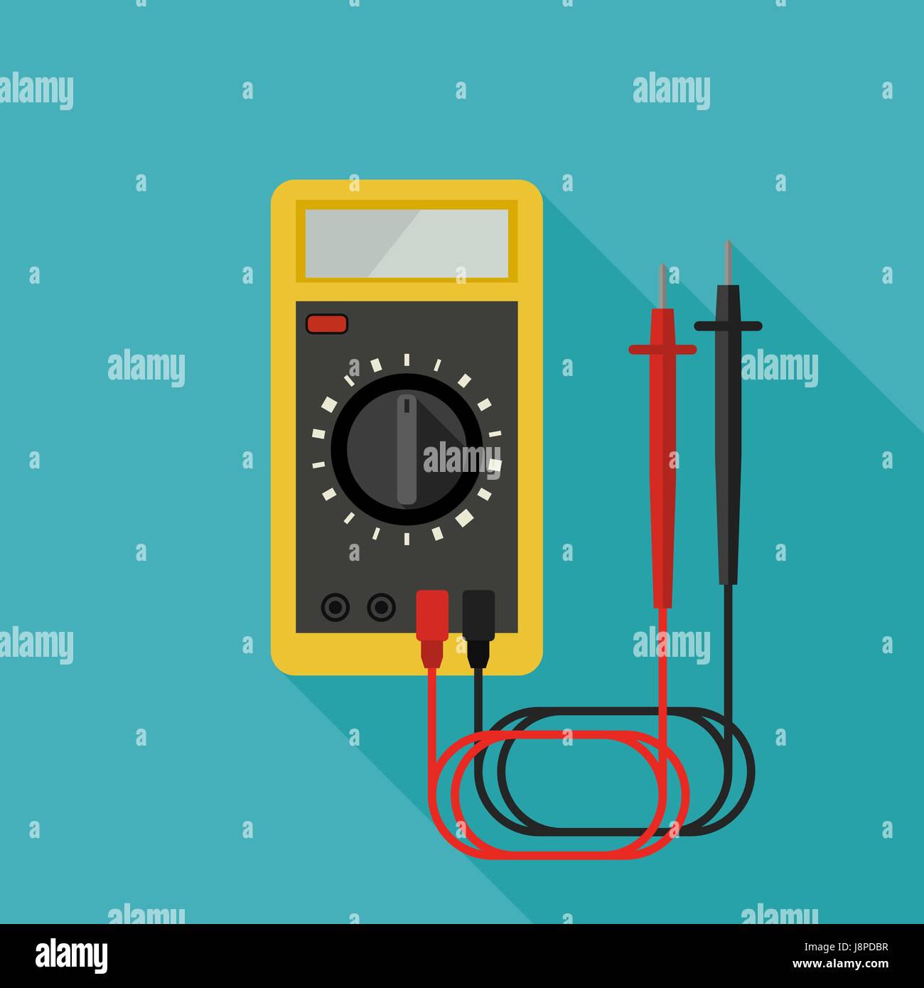 Multimeter flat icon Stock Vector Image & Art Alamy