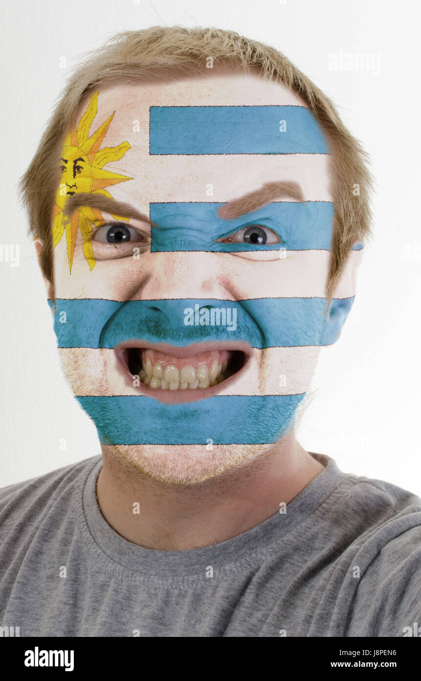 portrait, flag, national, country, raving, furious, angry, irately ...