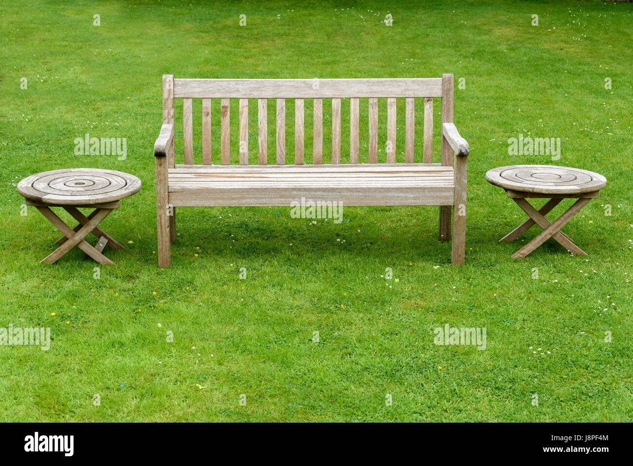 Seasoned Iroko Wooden Garden Bench With Cushions Plus Two