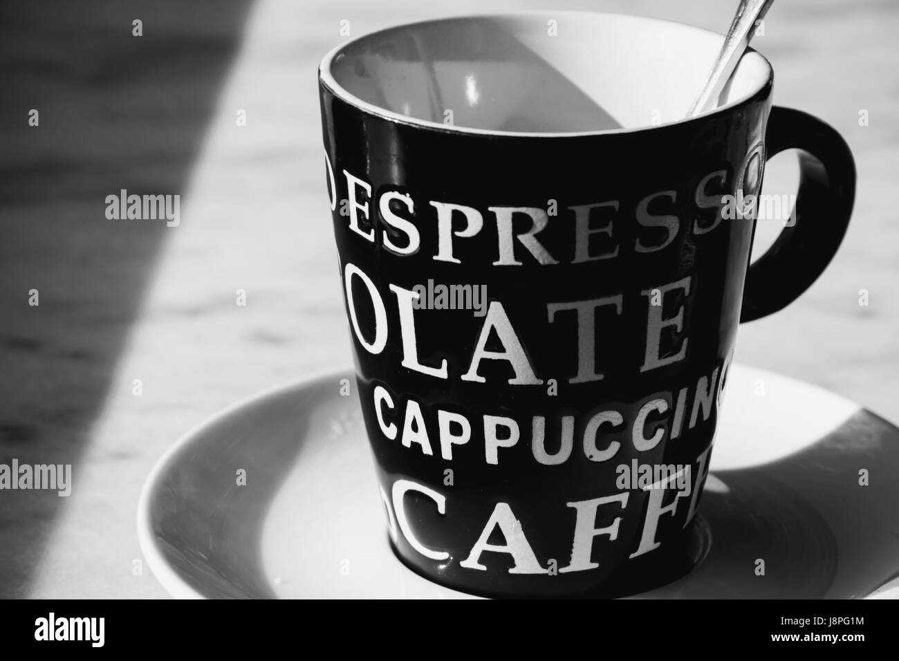 Coffee menu Black and White Stock Photos & Images Alamy