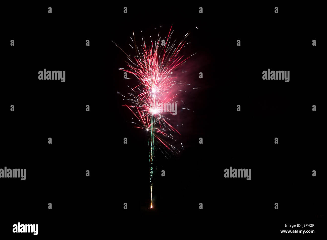 long-term exposure, silvester, New Years eve, new year, rocket, cheers, Stock Photo