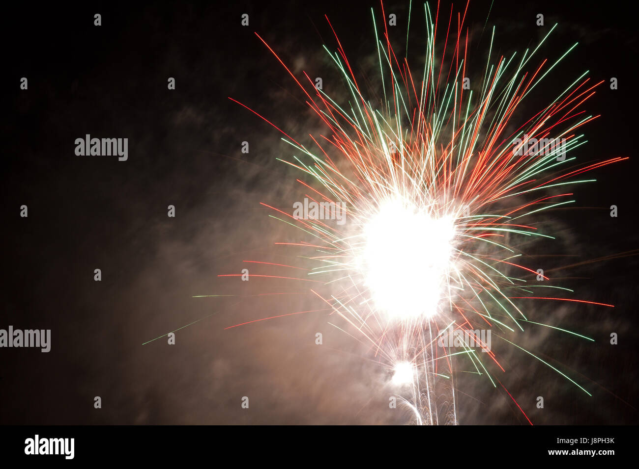 long-term exposure, silvester, New Years eve, new year, rocket, cheers, Stock Photo