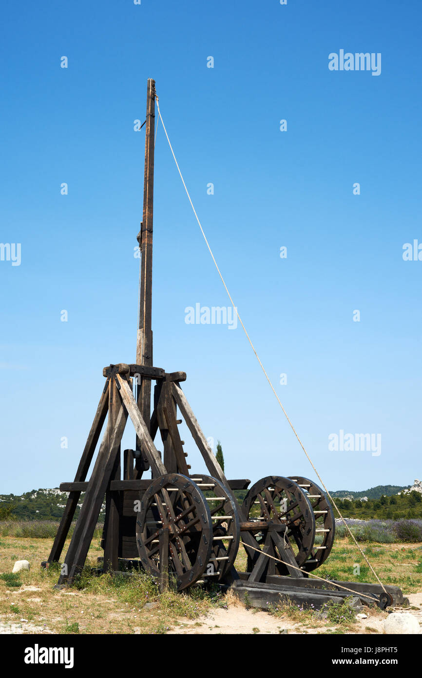 catapult, battle, france, fortress, catapult, Provence, wooden, robot