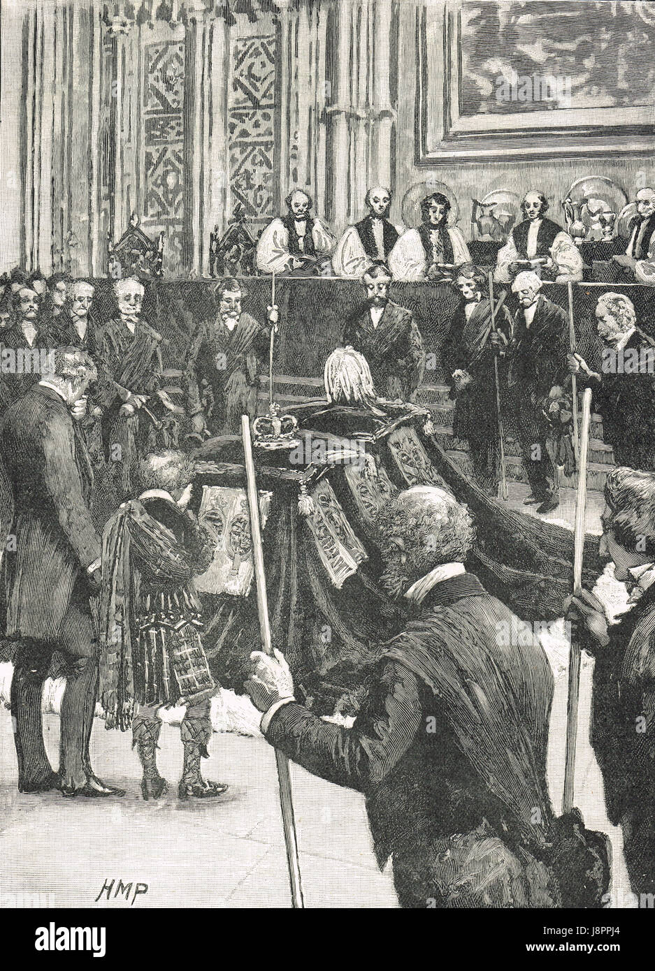 Funeral of Prince Albert The Prince Consort in 1861 Stock Photo Alamy