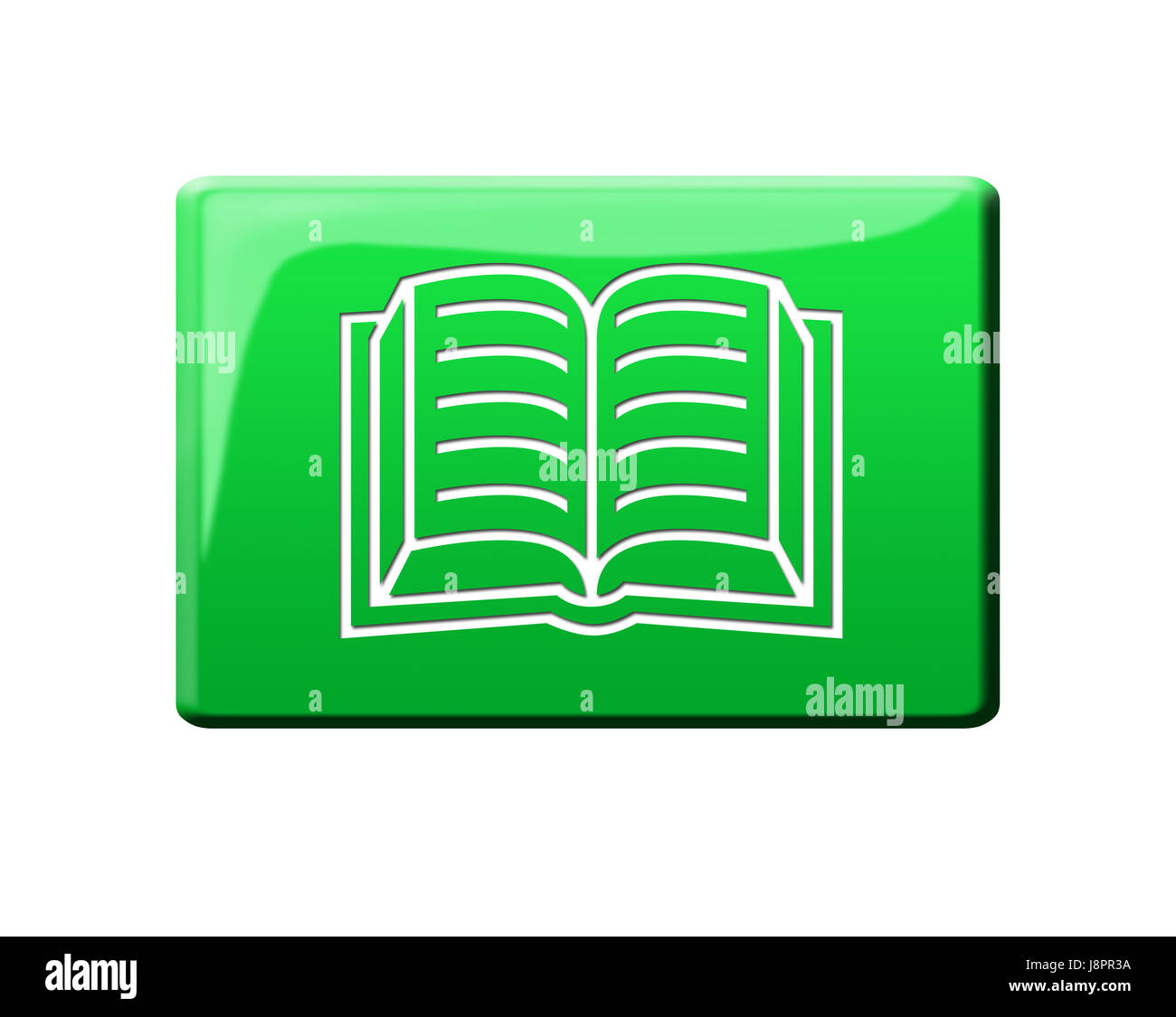 button, catalogue, scanning, reads, book, pictogram, symbol, pictograph, trade Stock Photo
