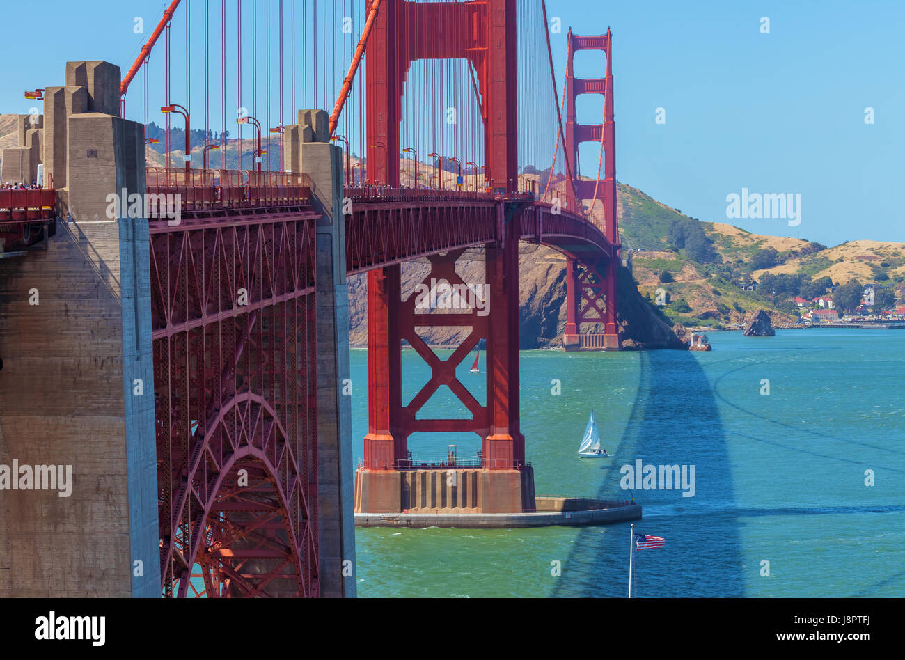 The iconic Golden Gate Bridge in San Francisco, USAsu Stock Photo