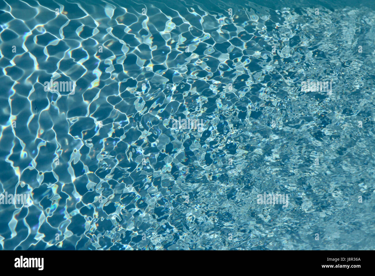 water in swimming pool Stock Photo