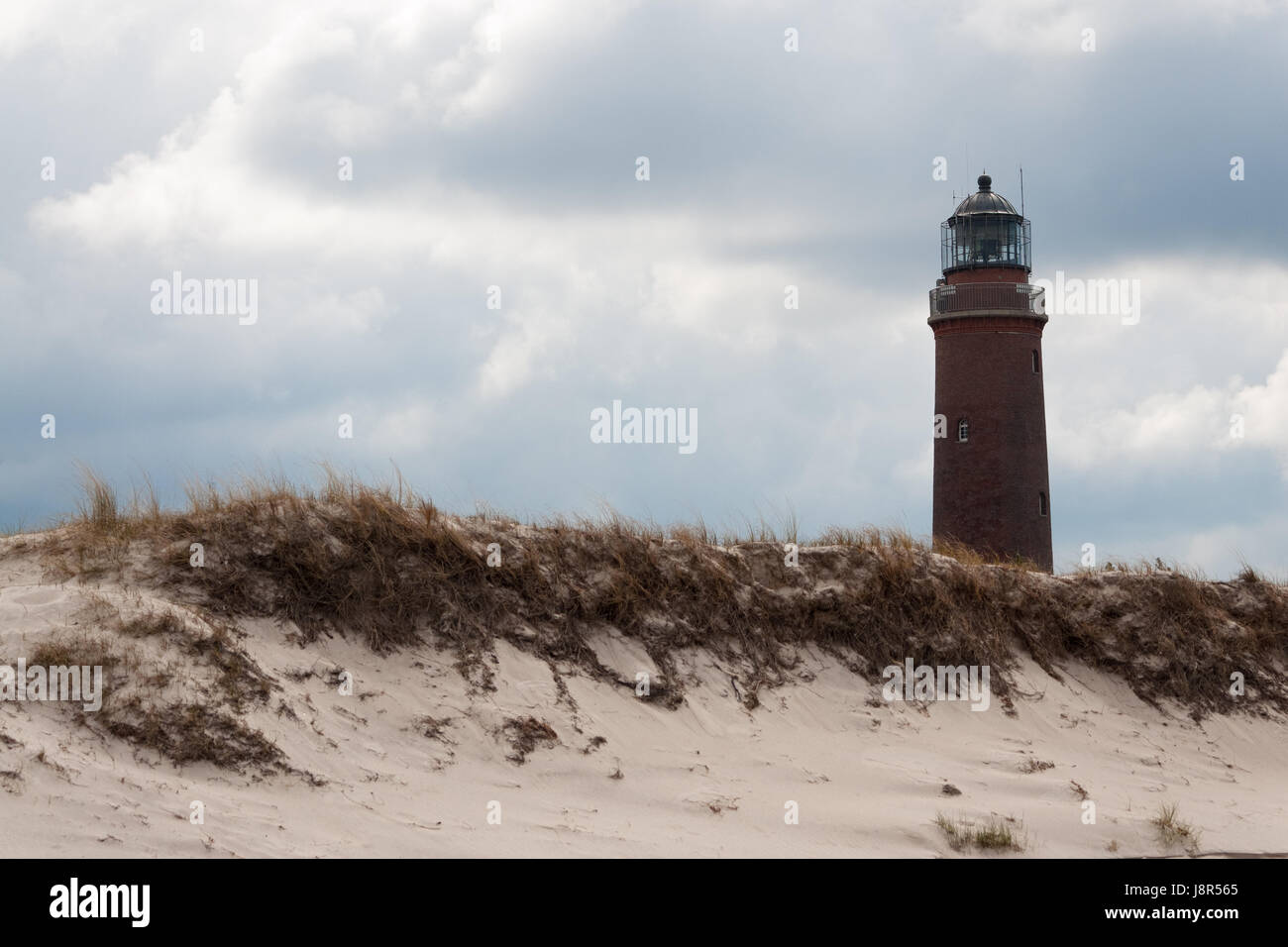 darer ort lighthouse,western pomerania lagoon area national park,deutschla Stock Photo