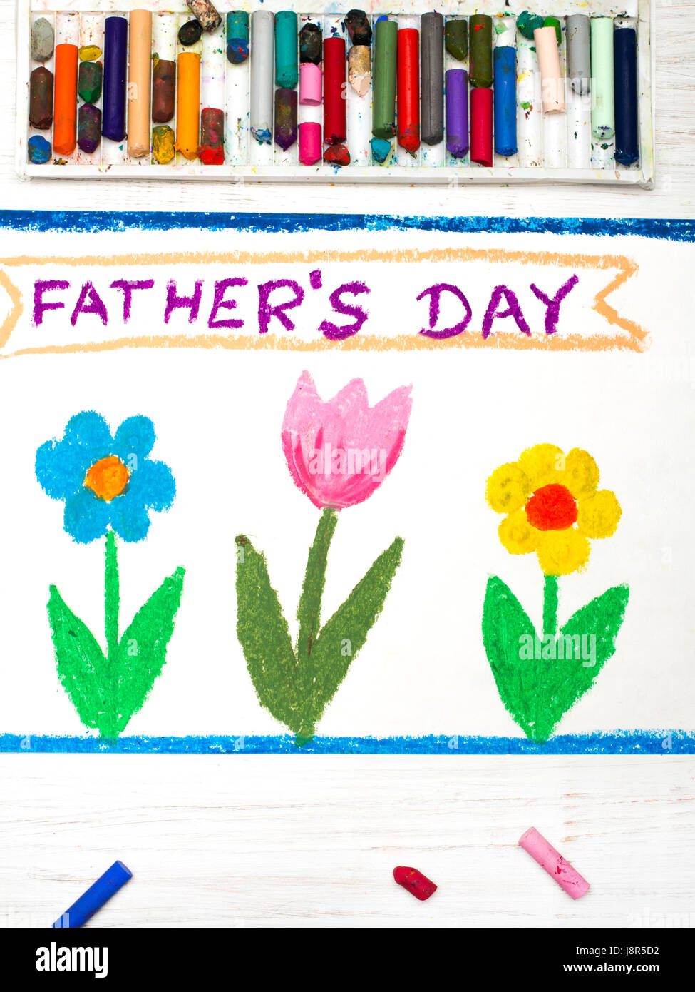 fathers day card made by kids