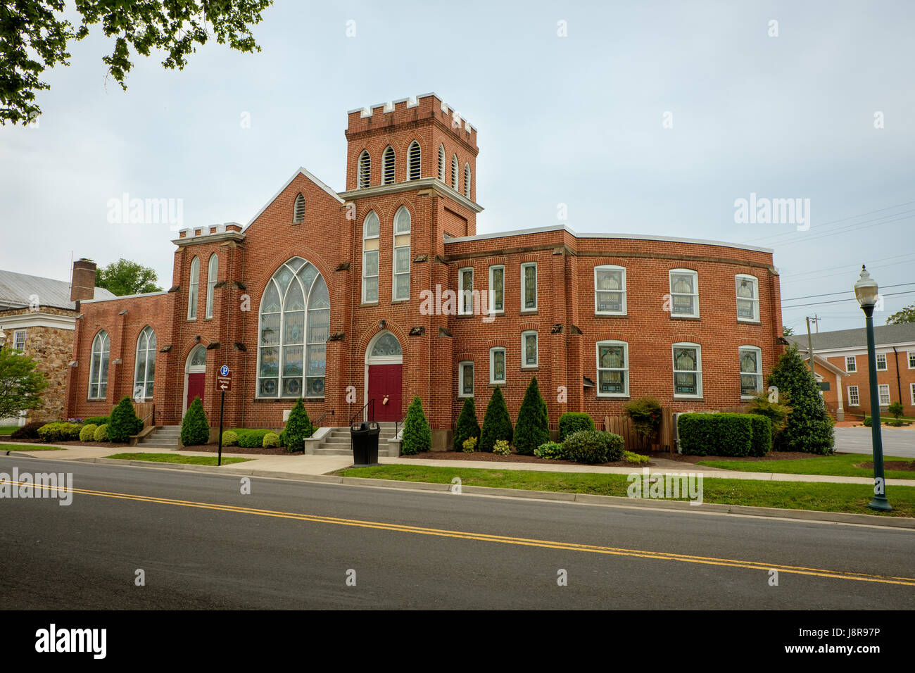 Gothic revival church front hires stock photography and images Alamy