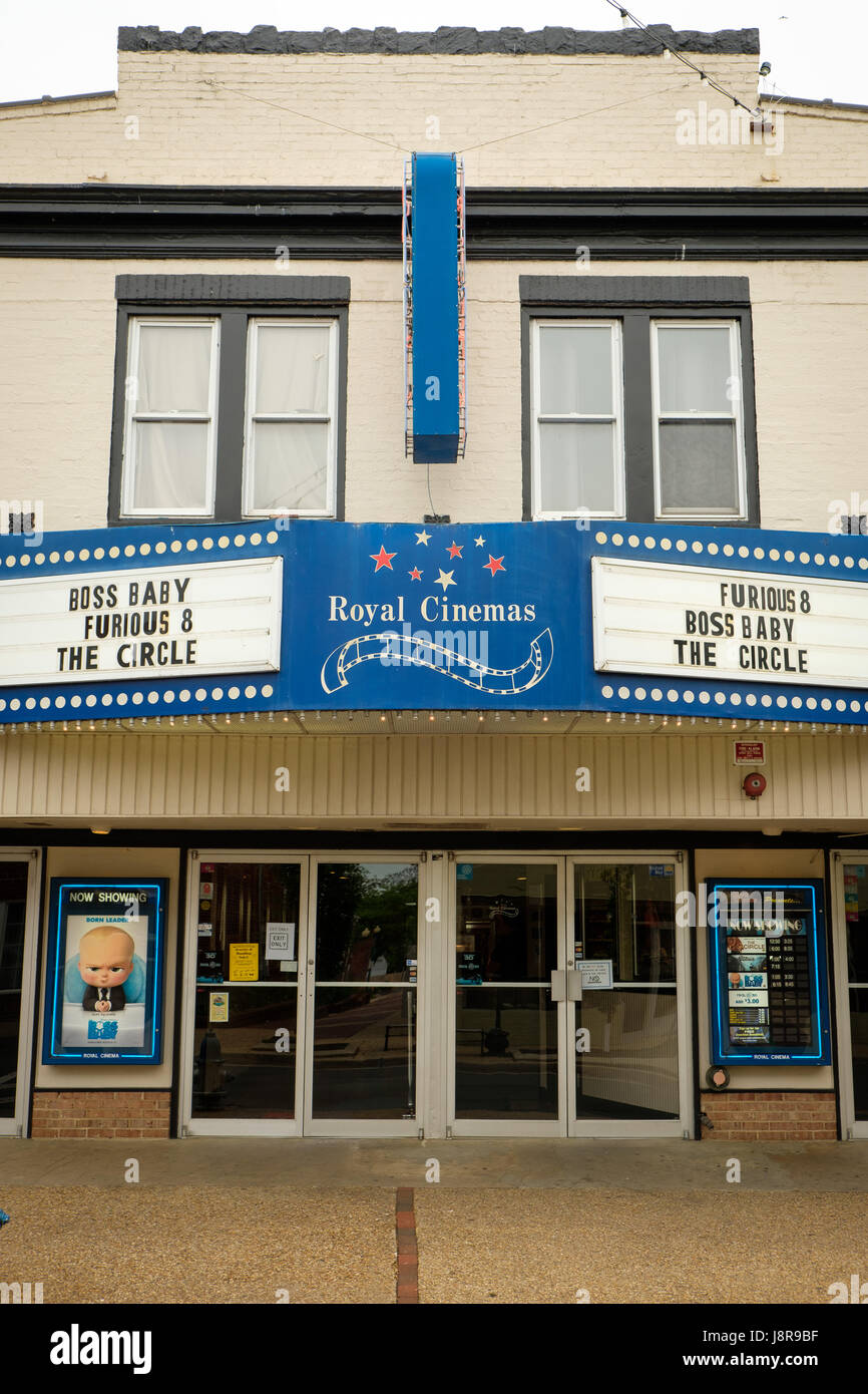 Park Theatre, 117 East Main Street, Front Royal, Virginia Stock Photo