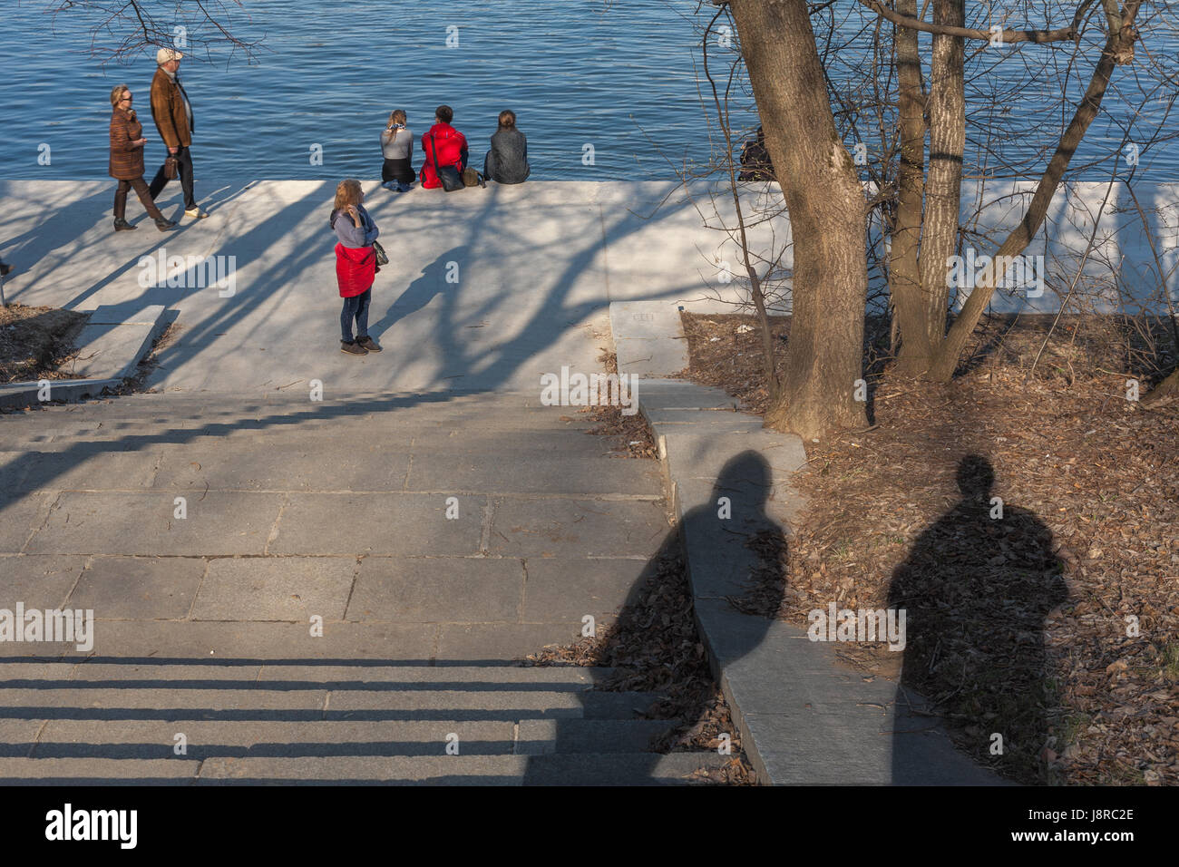 shadows without people Stock Photo