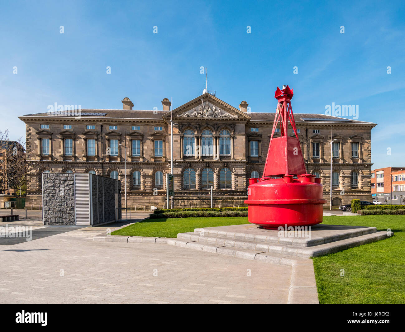 Custom House, Donegall Quay, Belfast (side view Stock Photo Alamy