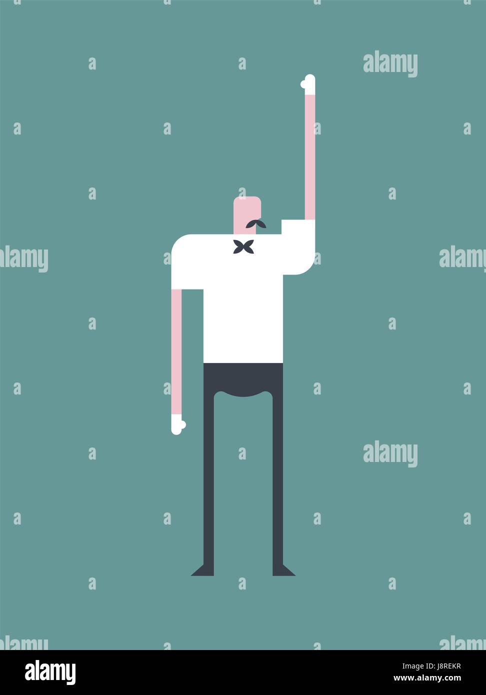 Boxing referee count. Sports umpire. judge in ring Stock Vector Image