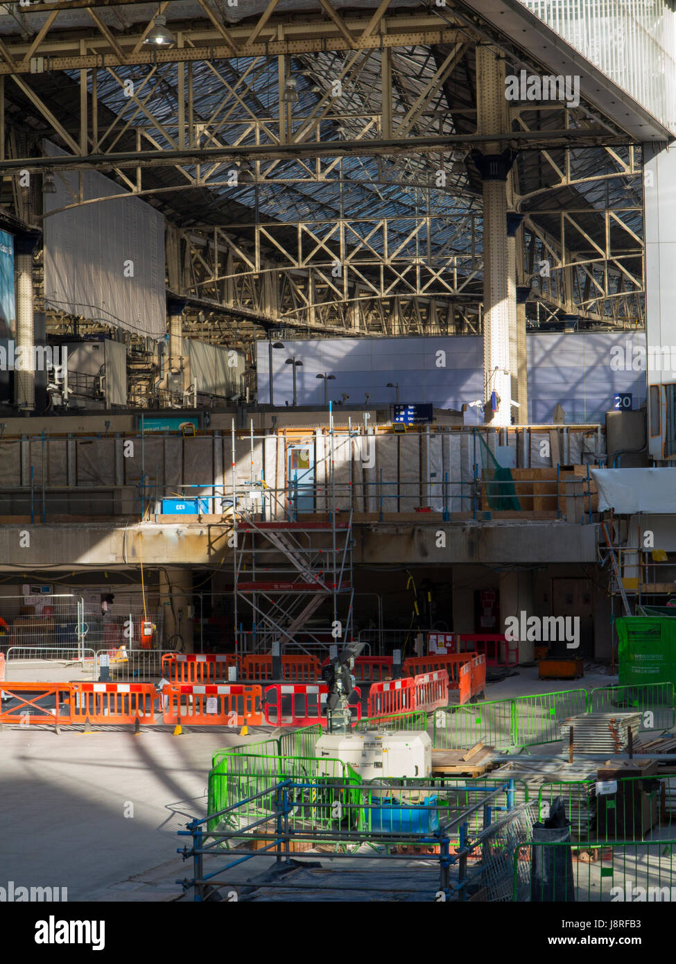 The international train terminus at Waterloo under construction Stock Photo