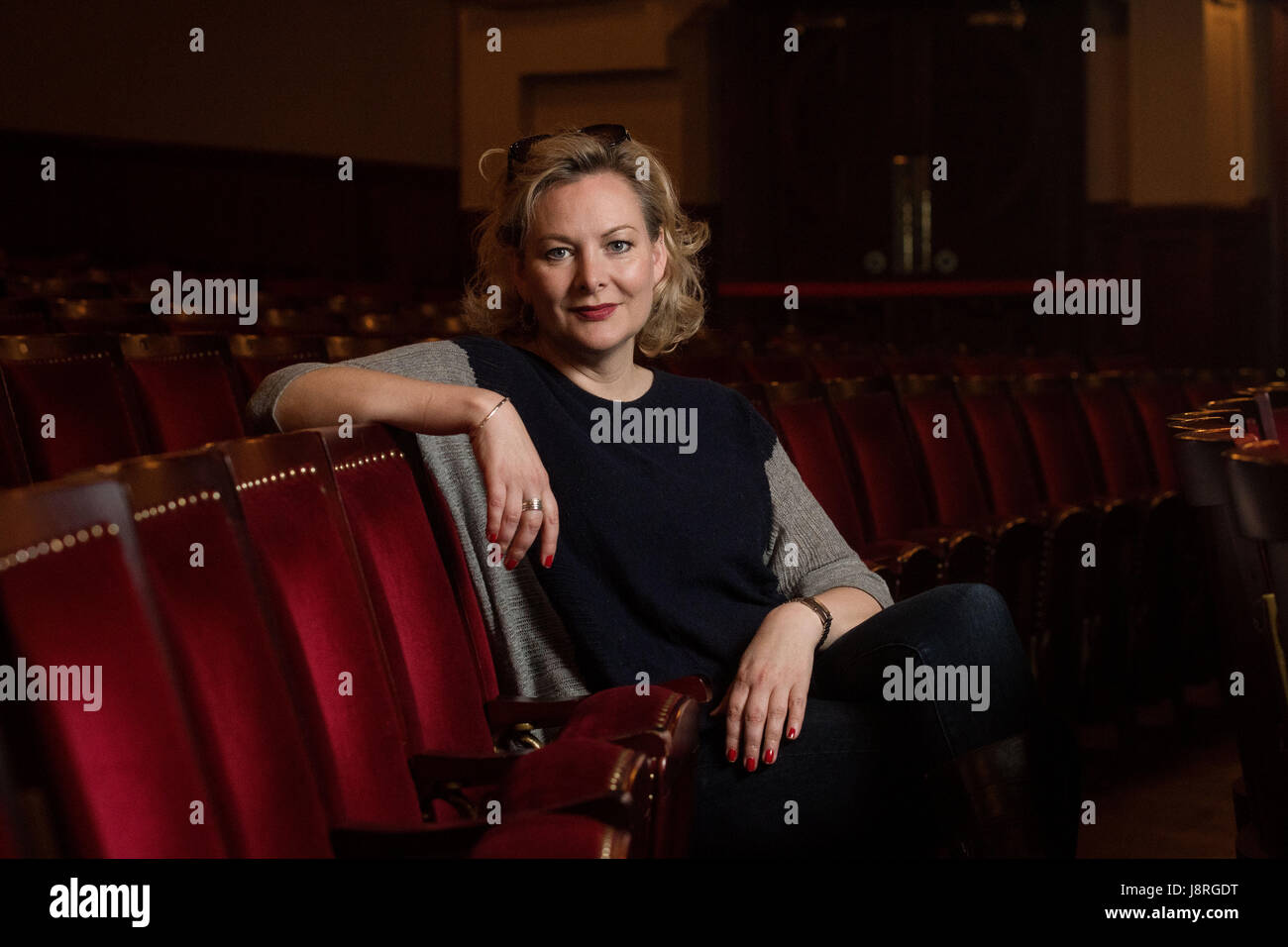 Actress Sara Stewart at The Kings Theatre Edinburgh Stock Photo