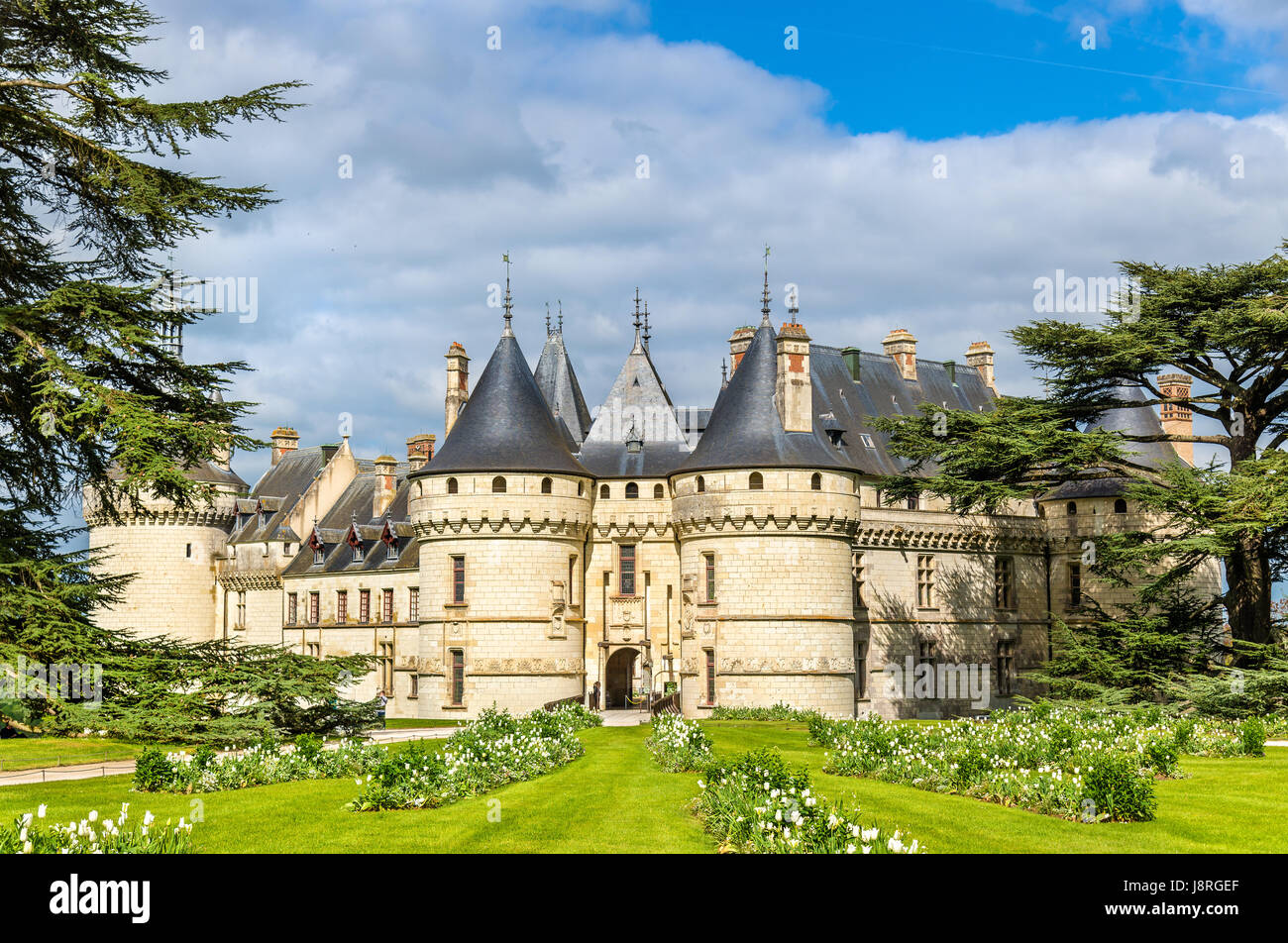 Chateau de Chaumont-sur-Loire, a castle in the Loire Valley of France Stock Photo