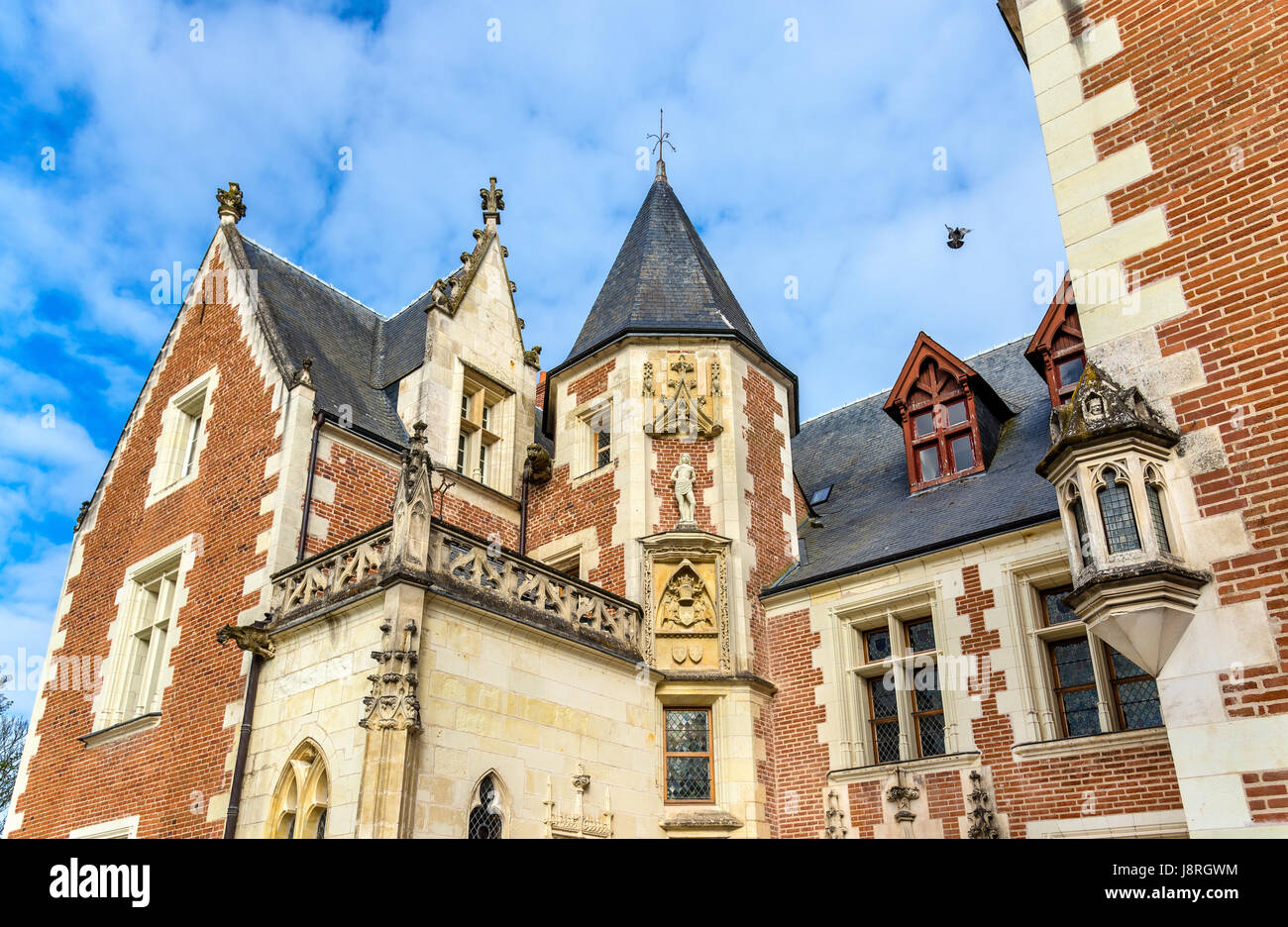 Chateau du Clos Luce in Amboise, France. Stock Photo