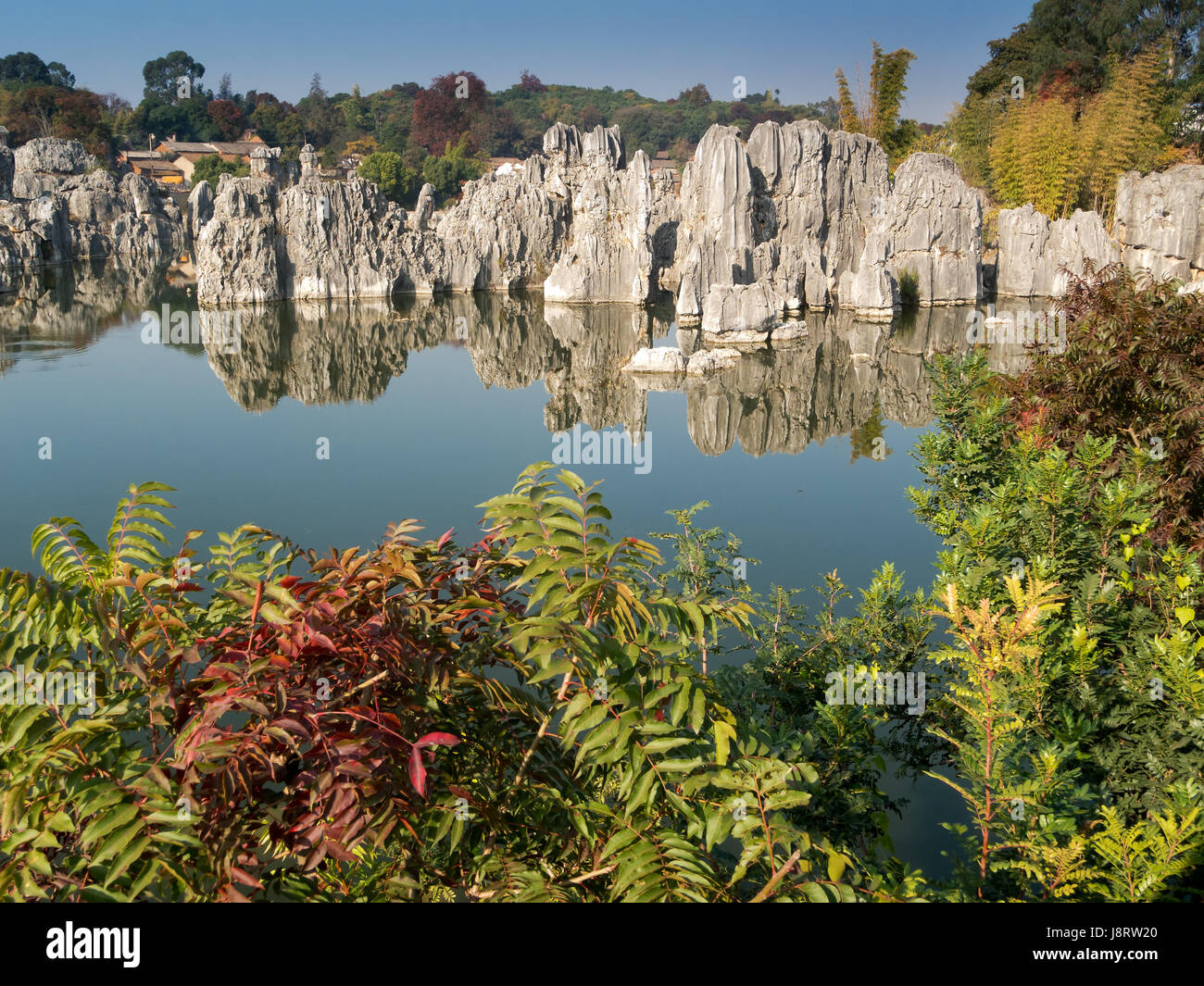china, stone, asia, tourism, rock, sightseeing, mirroring, fresh water ...