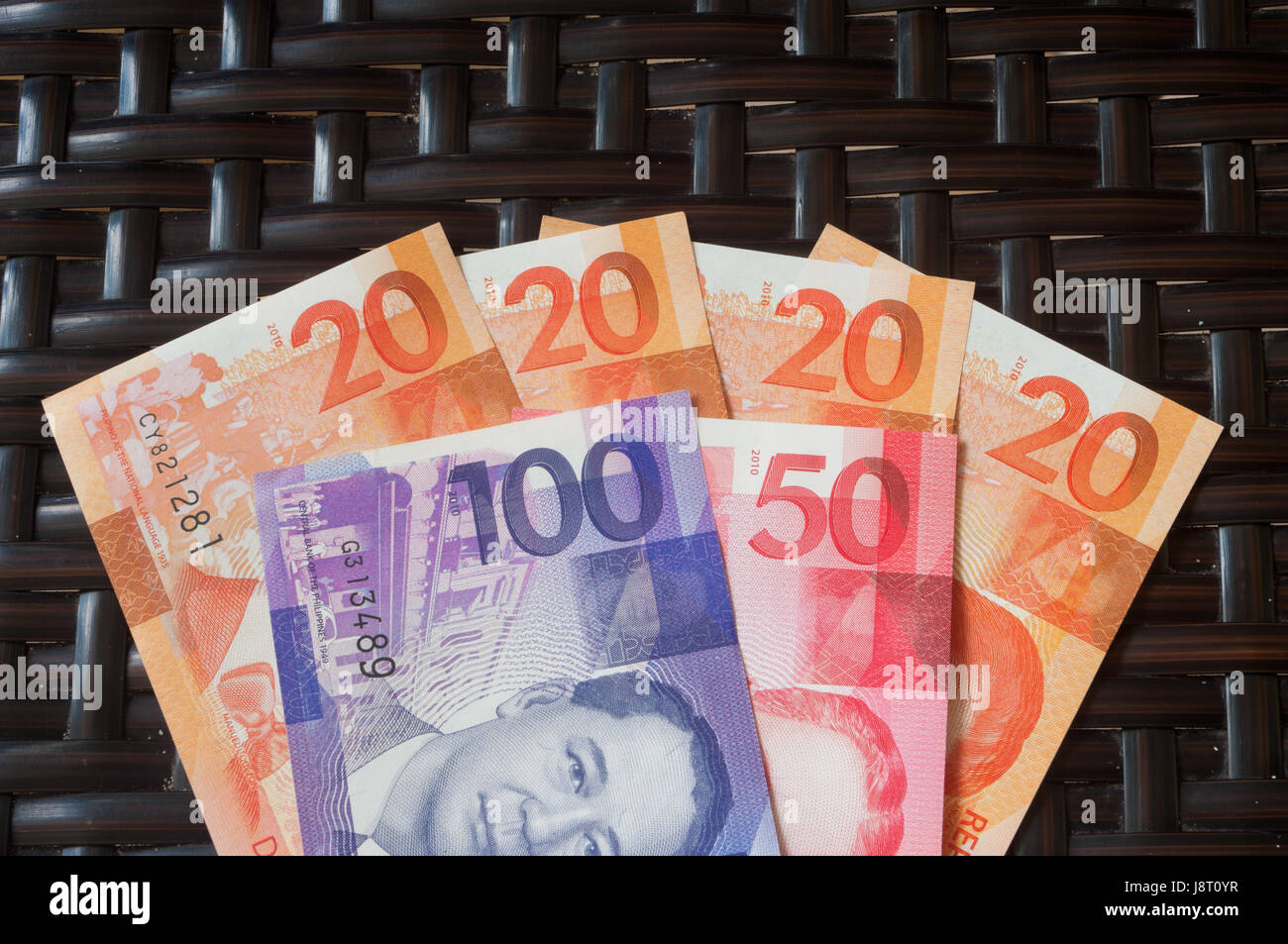 currency, asian, philippines, bill, money, bank, lending institution, currency, Stock Photo