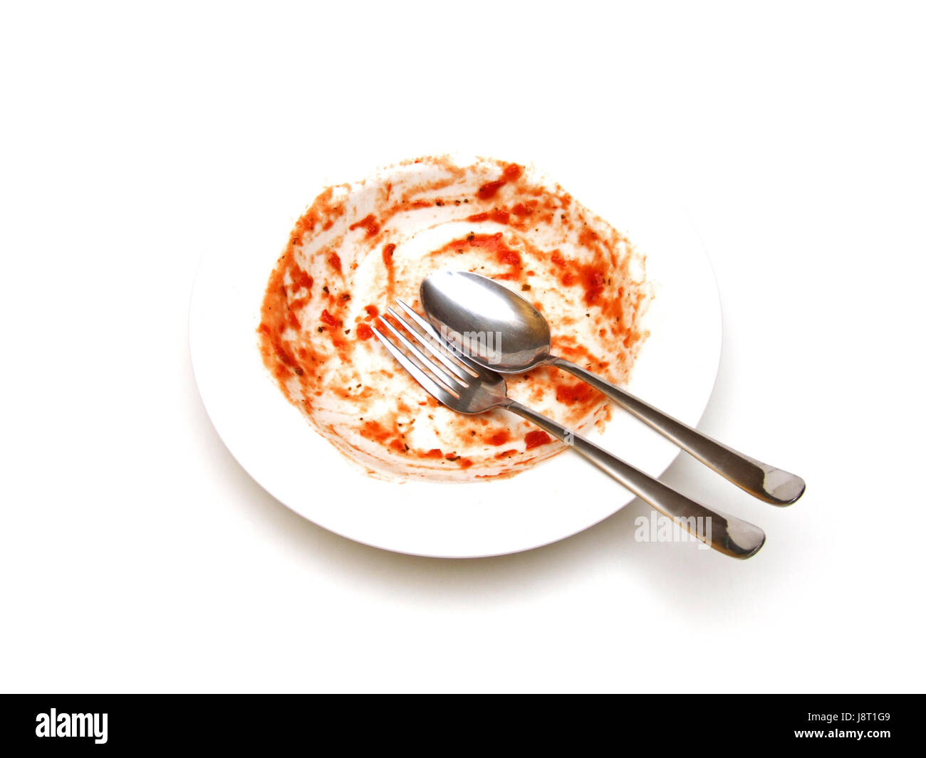 the used plates Stock Photo Alamy