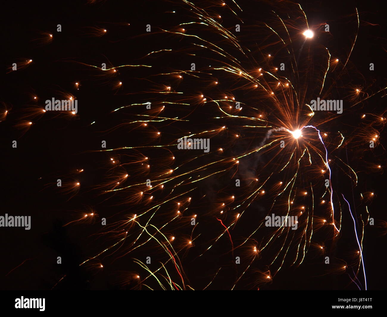 lights in the night sky Stock Photo Alamy