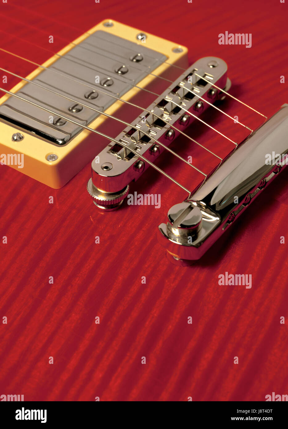music, sound, closeup, guitar, red, macro, close-up, macro admission, close up Stock Photo