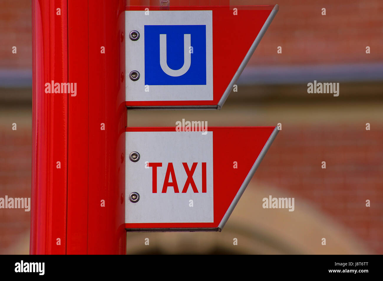 sign, signal, metro, taxi, stop, taxi rank, sign, signal, metro, underground Stock Photo