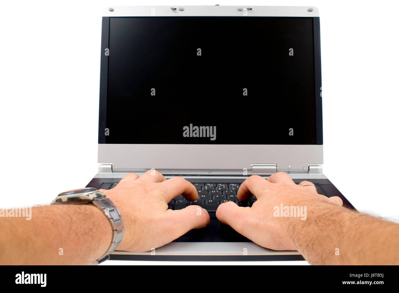 laptop, notebook, computers, computer, hand, hands, keyboard, isolated ...
