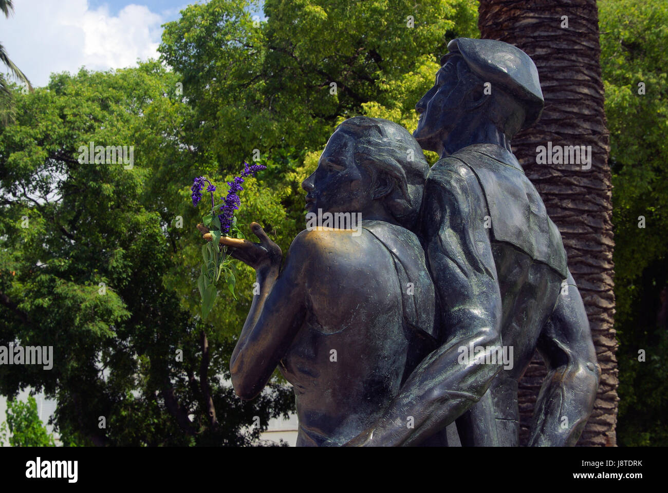 makarska bronze statue - makarska bronze statue 01 Stock Photo