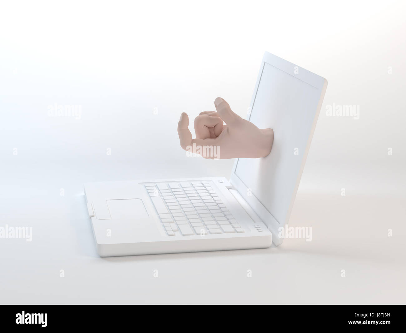 danger, online, gesture, danger, laptop, notebook, computers, computer ...