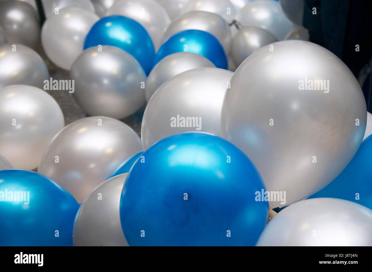 blue, green, party, celebration, balloon, decoration, different, air