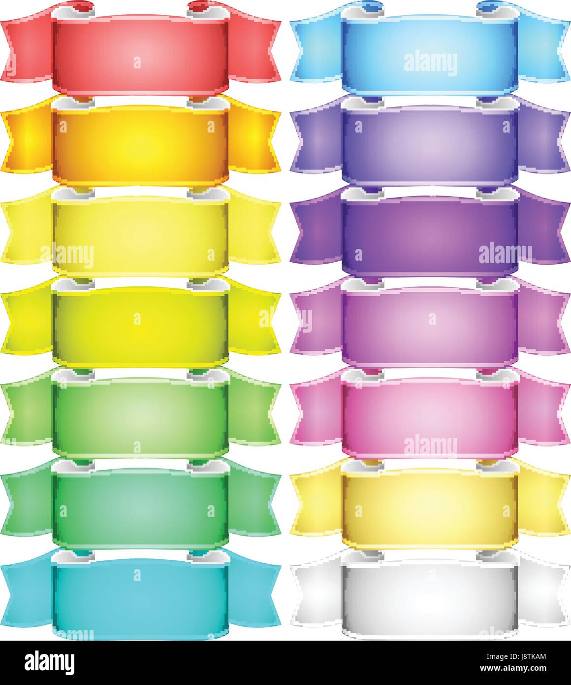 vector ribbons set Stock Vector Image & Art - Alamy
