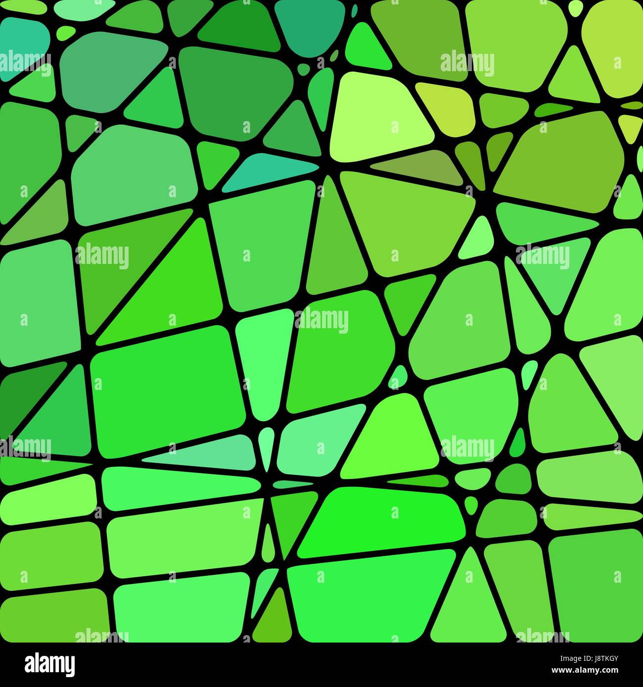 abstract vector stained-glass mosaic background - bright green Stock ...