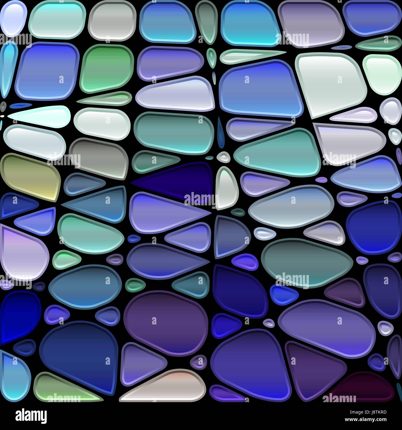 abstract vector stained-glass mosaic background - blue and violet Stock ...
