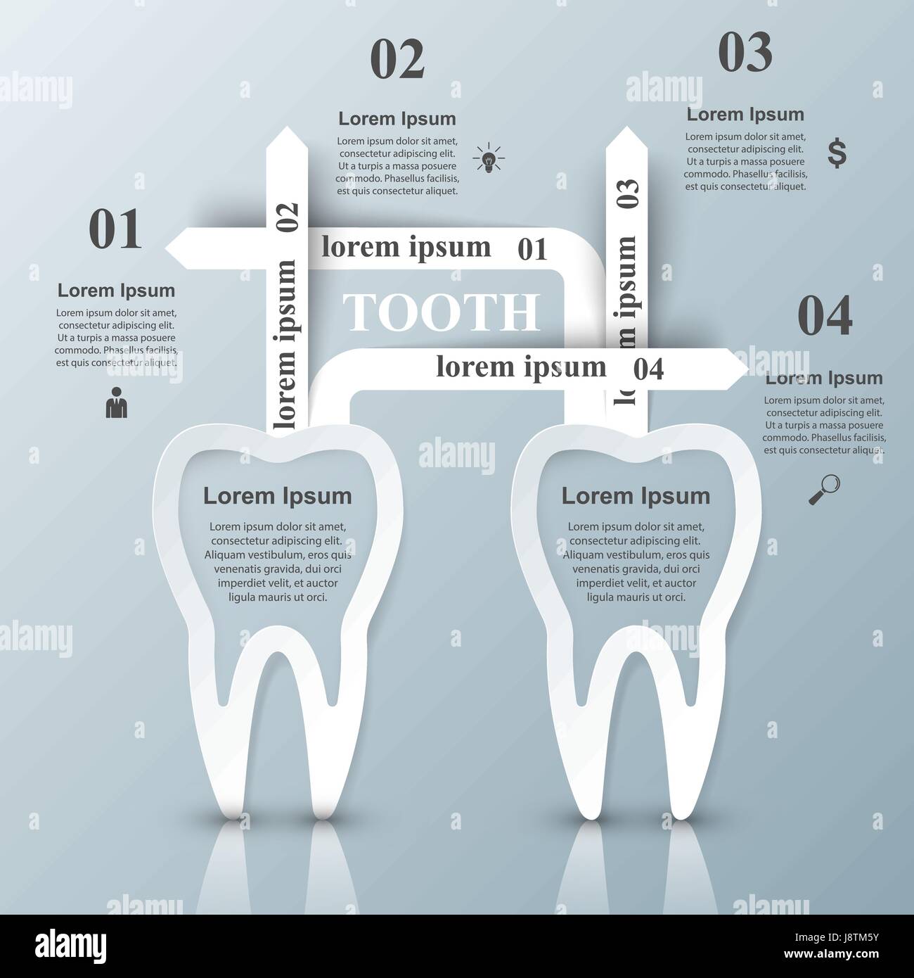 Business Infographics. Tooth icon Stock Vector Image & Art - Alamy