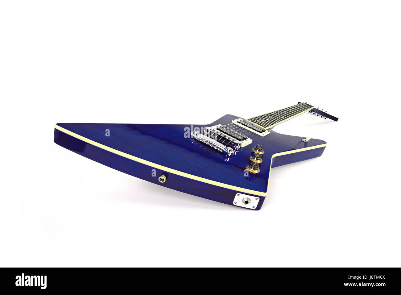 Blue explorer guitar best sale