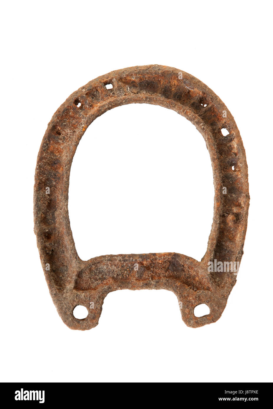 old rusty horseshoe Stock Photo