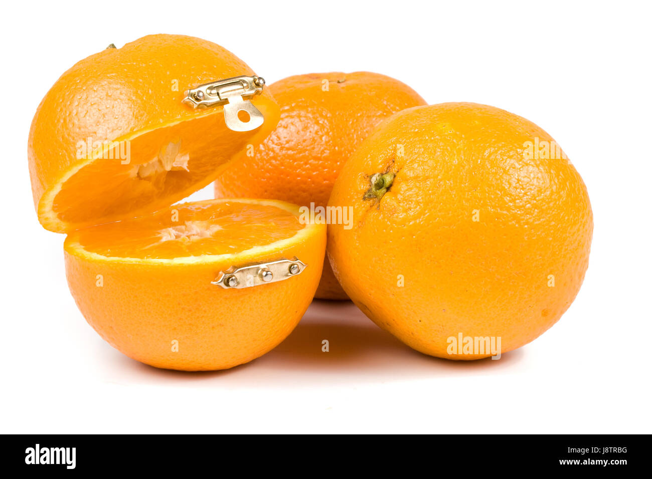 orange, food, aliment, sweet, isolated, freshness, studio, fruit